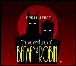 Заставка игры Adventures of Batman and Robin, The